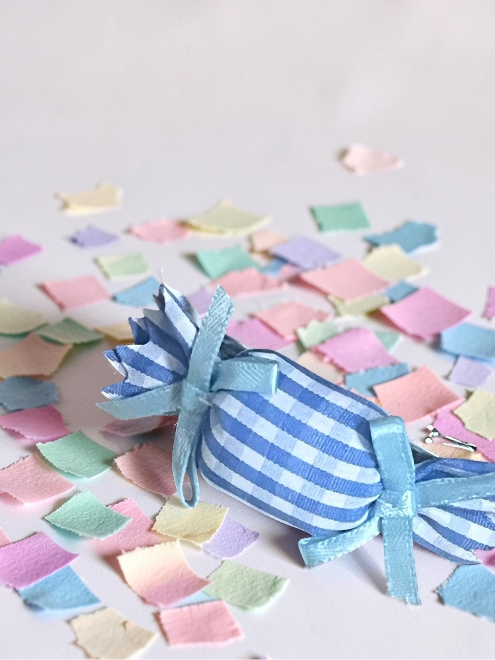 Handmade Pastel Gingham Candy Hair Clip Set – 4 Piece Collection - Picture 8 of 11